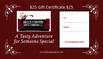 $$ Hells Canyon Spice Company Gift Certificate